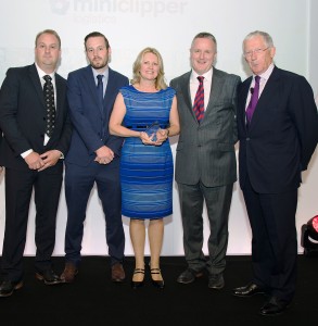 Palletline Member Miniclipper Logistics – UKWA Award Winner 1 ukwa award with nick hewer 293x300 1 - Palletline Member Miniclipper Logistics – UKWA Award Winner